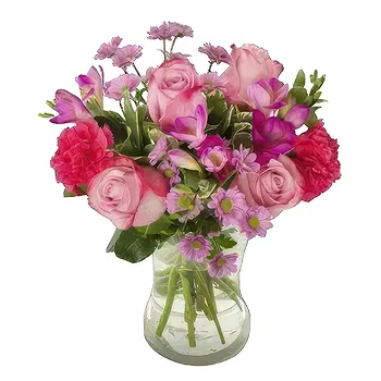 Norway flowers  -  Romantic Pink Flowers and Chocolate Delivery