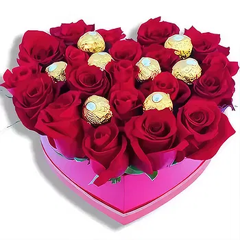Lisbon flowers  -  Delicate Heart Flower Delivery