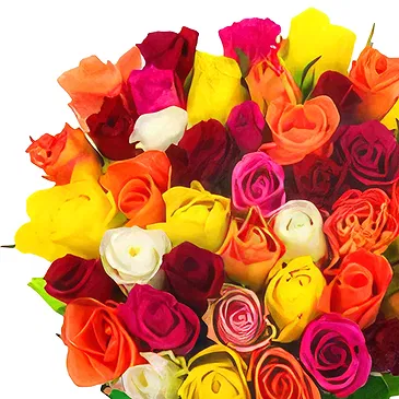 Case Lunghe flowers  -  Colorful Roses Flower Bouquet/Arrangement