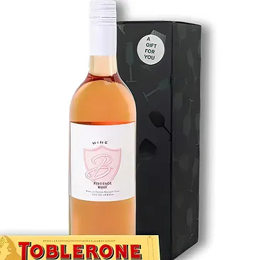 Rappoltenreith flowers  -  Rose Wine Giftset Flower Bouquet/Arrangement