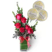 Farjan (Farjan) online Blomsterhandler - Roses nåde Buket