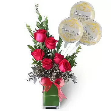 Dubai media city flowers  -  Rose's Grace Flower Bouquet/Arrangement