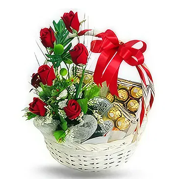 Greece flowers  -  Elegance in Red Flower Bouquet/Arrangement