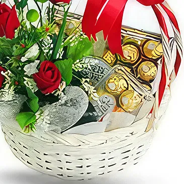 Greece flowers  -  Elegance in Red Flower Bouquet/Arrangement