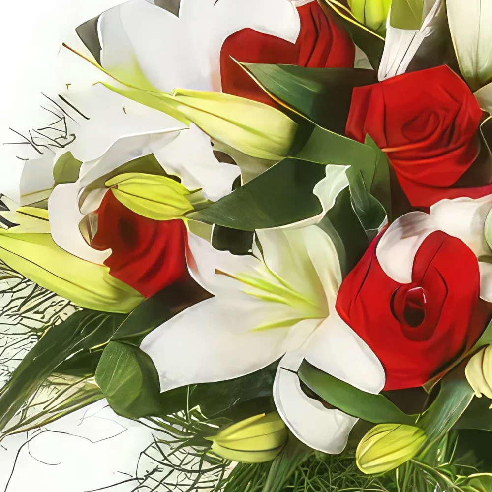 Нант цветя- Деликатес за кръгъл букет Букет/договореност цвете
