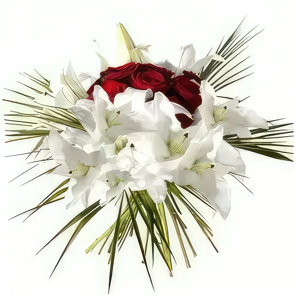 flores Montpellier floristeria -  Nido de amor de ramo redondo Ramo de flores/arreglo floral