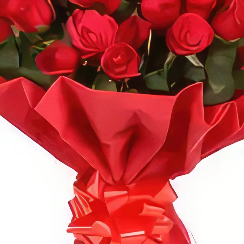 Генуа цветя- Рубинено червено Букет/договореност цвете