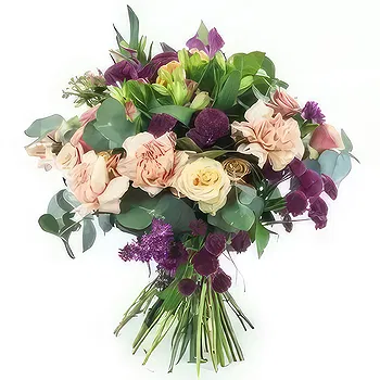 France flowers  -  Saint-Emilion pink & purple bouquet Flower Delivery