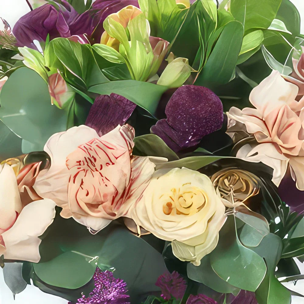 nett Blumen Florist- Saint-Emilion Blumenstrauß in Rosa und Lila Bouquet/Blumenschmuck