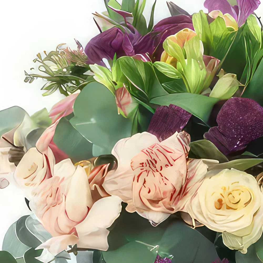 nett Blumen Florist- Saint-Emilion Blumenstrauß in Rosa und Lila Bouquet/Blumenschmuck