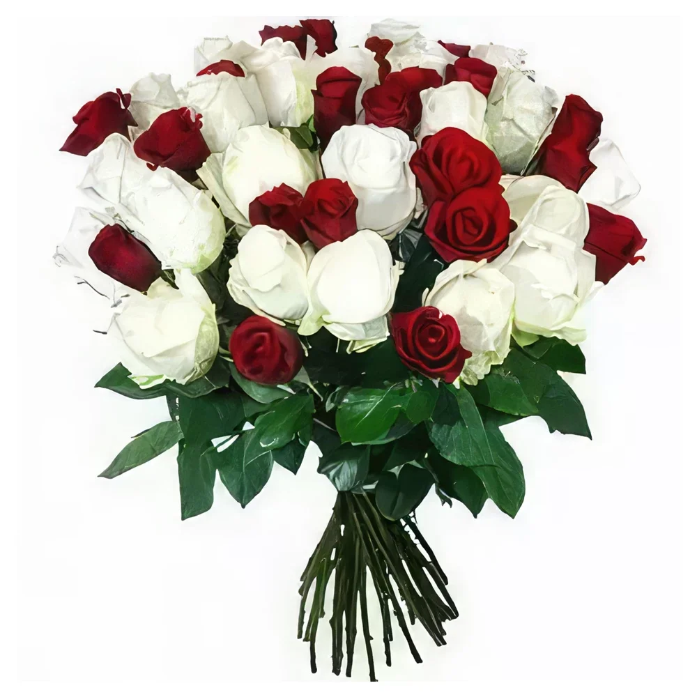 Braga-virágok- Scarlet Roses Virágkötészeti csokor