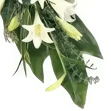 El Machucado flowers  -  White roses funeral bouquet Flower Bouquet/Arrangement