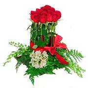 Macuilacatl Chico online Florist - Red Roses Romanticism Bouquet