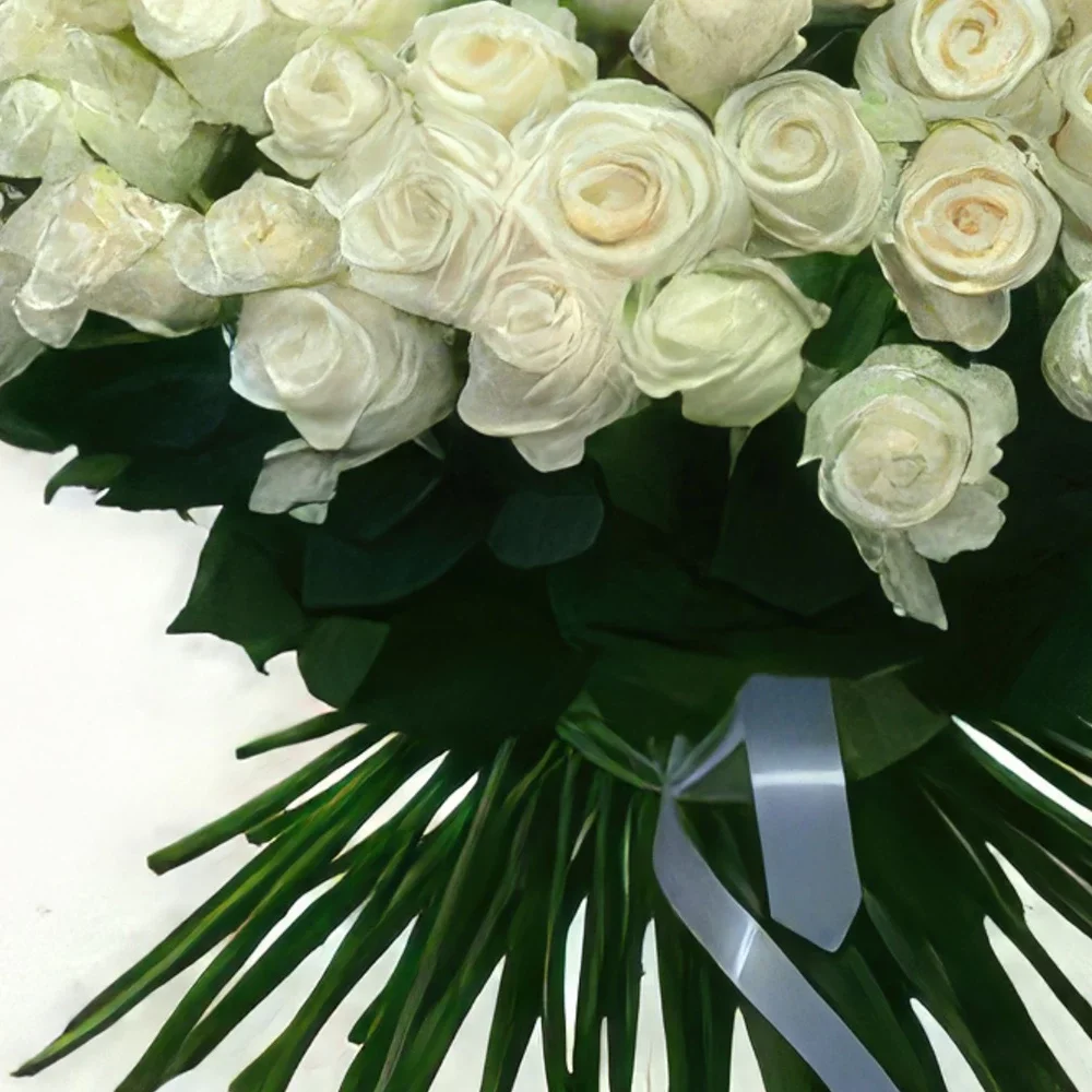 Esmeralda flowers  -  Snow White Flower Bouquet/Arrangement
