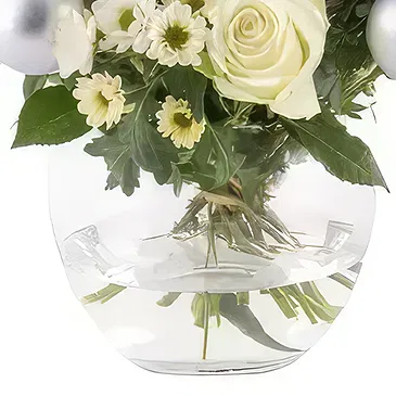 Dresden blommor- Jul snövit Bukett/blomsterarrangemang