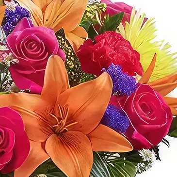 Umm Al Quwain flowers  -  Solace in Color Flower Bouquet/Arrangement