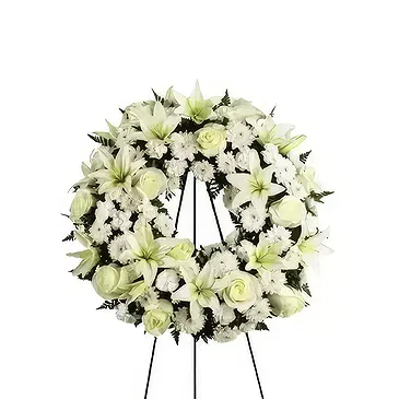 Santos Reyes Yucuna flowers  -  WREATH OF EVERLASTING PEACE Flower Bouquet/Arrangement