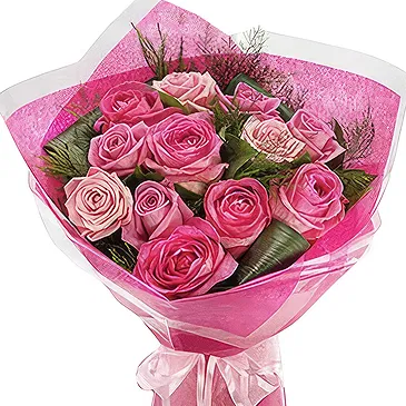 Greece flowers  -  DARK PINK FIGURE Flower Bouquet/Arrangement