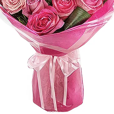 Greece flowers  -  DARK PINK FIGURE Flower Bouquet/Arrangement