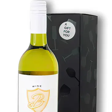 Bäch flowers  -  White Wine Gift Set Flower Bouquet/Arrangement