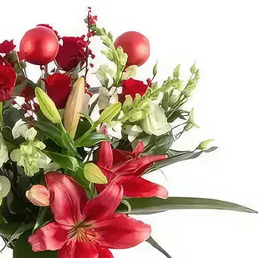 Berlijn bloemen bloemist- Sprankelende kerst Boeket/bloemstuk