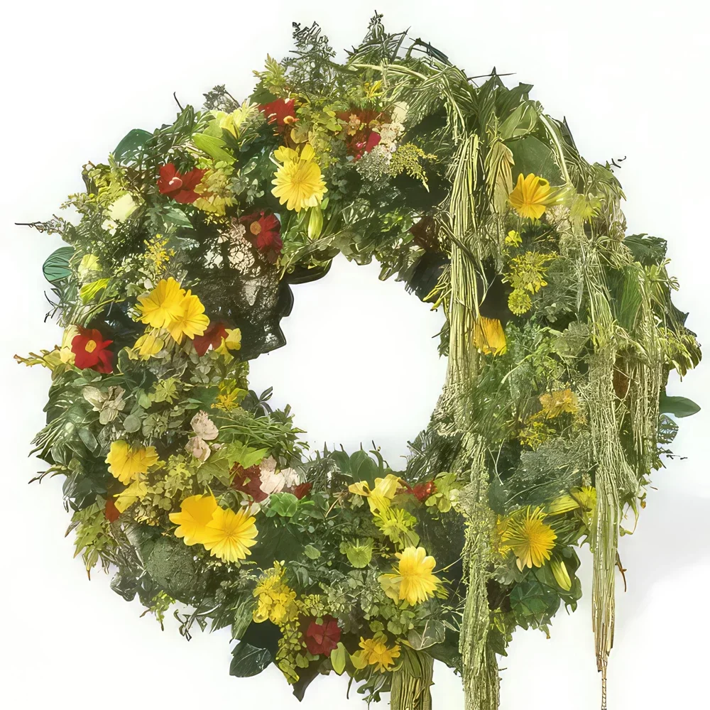 Στρασβούργο λουλούδια- Στεφάνι Πένθους Έναστρου Ουρανού Μπουκέτο/ρύθμιση λουλουδιών