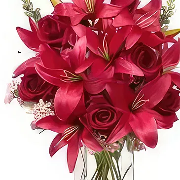 Uichang-dong flowers  -  Red Symphony Flower Bouquet/Arrangement