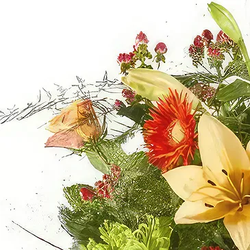 Vanlose flowers  -  Mixed orange flowers Flower Bouquet/Arrangement