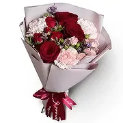 Budapest online Florist - Red Lipstick- Bouquet of Flowers Bouquet