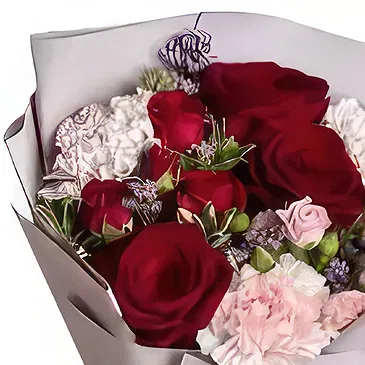 Budapest flowers  -  Red Lipstick- Bouquet of Flowers Flower Bouquet/Arrangement