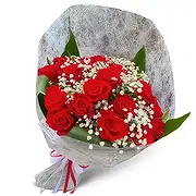 S Argamassa Floristeria online - Rojo blanco Ramo de flores