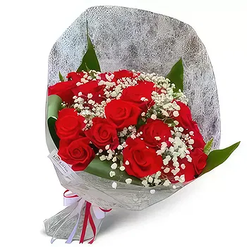 Ibiza flowers  -  Red & white Flower Delivery