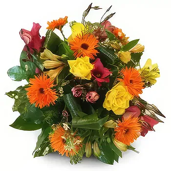 Poland flowers  -  Green & yellow Flower Delivery