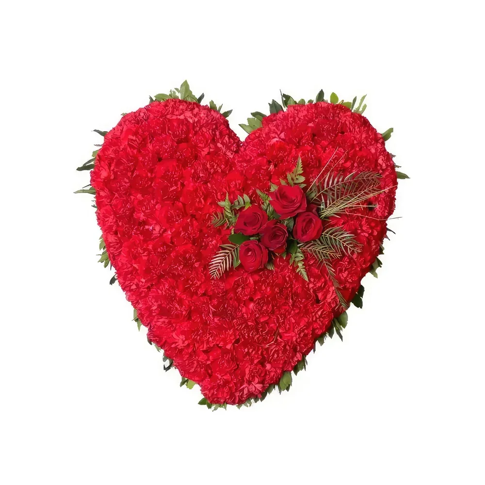 Benidorm цветя- Червено сърце Букет/договореност цвете