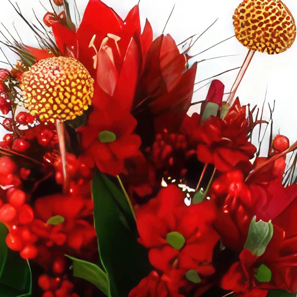 מדריד פרחים- אדום מקורי זר פרחים/סידור פרחים