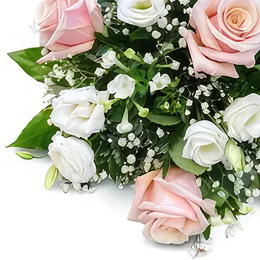 fleuriste fleurs de Niu Blau- Blanc & Rose Bouquet/Arrangement floral