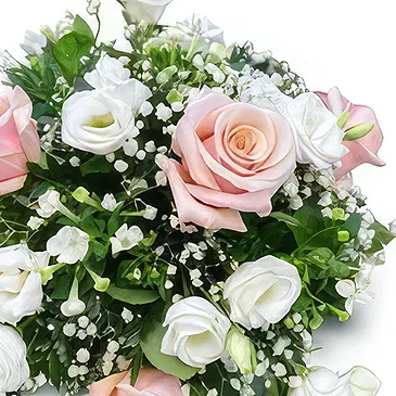 fleuriste fleurs de Niu Blau- Blanc & Rose Bouquet/Arrangement floral