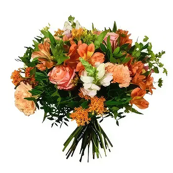 United Kingdom flowers  -  Blushing Orange Flower Delivery