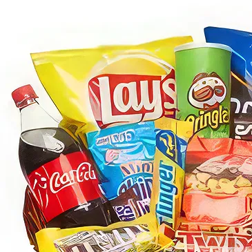 Les Efforts West квіти- Galore кошик Junk Food Букет/Улаштування квітки