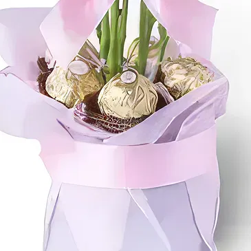 Garhoud flowers  -  Sweet Pink Flower Bouquet/Arrangement