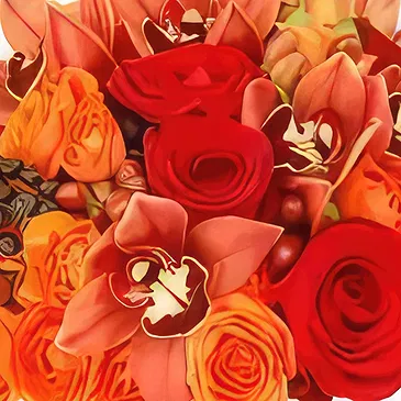 Cabo Balanco blommor- Höst Romantik Bukett/blomsterarrangemang