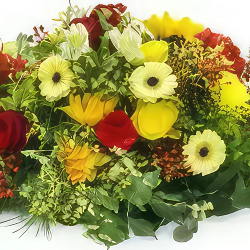 flores Marsella floristeria -  Raqueta de flores de colores de Tucídides Ramo de flores/arreglo floral