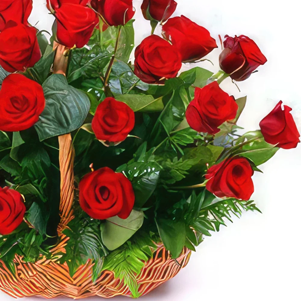 fiorista fiori di Torino- Amore rubino Bouquet floreale