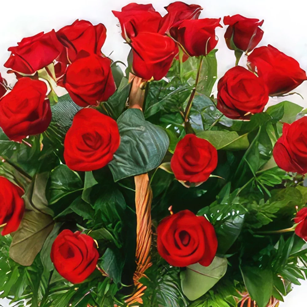 Rijeka bunga- Ruby Amore Rangkaian bunga karangan bunga