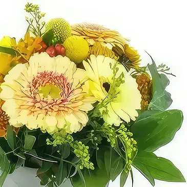 Le François flowers  -  Tokyo orange & yellow composition Flower Bouquet/Arrangement