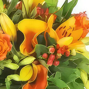 Bayonne flowers  -  Tonic orange bouquet Flower Bouquet/Arrangement