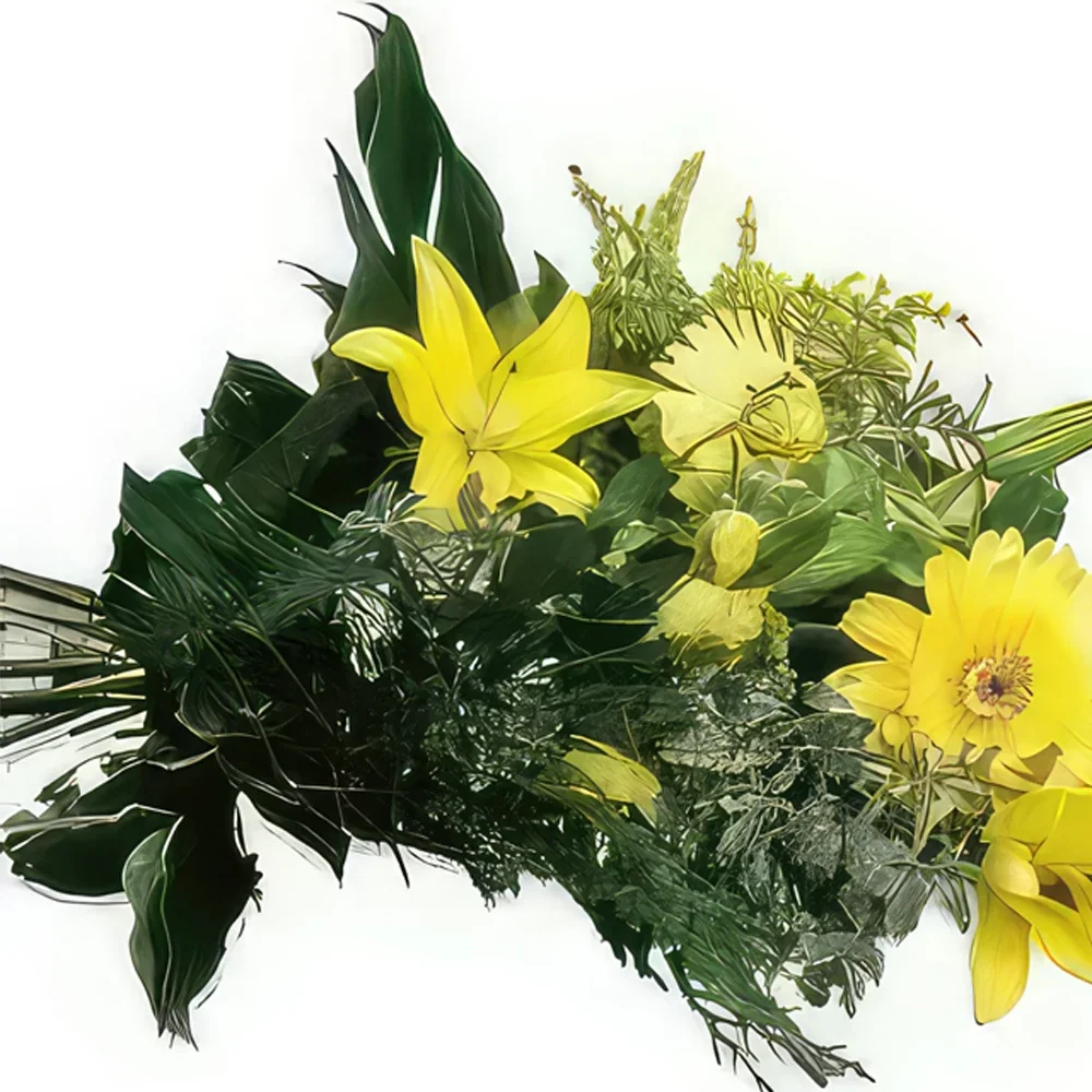 fleuriste fleurs de Toulouse- Gerbe de deuil Hommage Bouquet/Arrangement floral