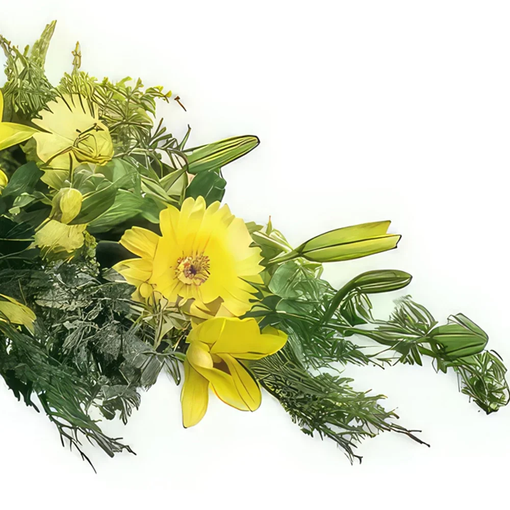 بائع زهور مونبلييه- اكليل الحداد تكريم باقة الزهور