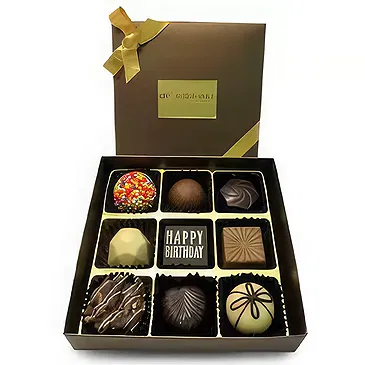 Buangkok flowers  -  Dark Chocolate Box Flower Bouquet/Arrangement