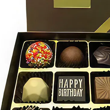 Buangkok flowers  -  Dark Chocolate Box Flower Bouquet/Arrangement